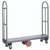 Winholt 300-48D-PU-AS 2000 Lbs. Diamond Plate Steel Deck Single U-Boat Utility Cart