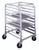 Winholt AL-2607-30H-PT 7 Pans Aluminum Half Height Side Loading Mobile Pan Rack