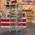 Winholt AL-1840B-BP 40 Pans Aluminum Full Height End Loading Medium Duty Mobile Pan Rack