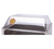 APW Wyott SG-75/85 36" x 31" Transparent Polycarbonate Sloped Front Cover Hot Dog Grill Sneeze Guard