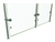 Hatco ORBIT100-60 60" W x 18" H x 2.2" D Stainless Steel Single-Sided Full-Service Flav-R-Shield ORBIT100 Food Shield