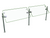 Hatco ORBIT360-60 60" W x 23" H x 14" D Stainless Steel Single-Sided Self-Service Flav-R-Shield ORBIT360 Food Shield