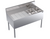 Krowne KR24-42R 48" W Stainless Steel Two Compartment Royal Series Underbar Sink Unit
