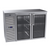 Krowne NS52 2 Solid Swing Doors Black Refrigerated Back Bar Storage Cabinet
