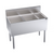 Krowne KR19-MS38L-10 38" W Stainless Steel Royal Series Underbar Speed Multi Station with Built-In 10-Circuit Cold Plate