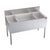 Krowne KR24-M48C 48" W Stainless Steel Royal Series Underbar Multi Station Ice Bin with Bottle Well