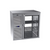Krowne KPT36L 2 Solid Swing Doors Black Pass-Thru Refrigerated Back Bar Cabinet