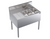 Krowne KR24-32R 36" W Stainless Steel Two Compartment Royal Series Underbar Sink Unit