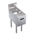 Krowne KR24-12ST-E 12" W Stainless Steel Free Standing Royal Series Underbar Hand Sink Unit