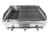 Connerton RLRB-23-22L-NG 22" W Stainless Steel Countertop Liquid Propane Lava Rock with Cast Iron Bottom Grates Charbroiler - 56,000 BTU