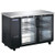 Omcan USA 59060 15.8 Ft. Black 2 Doors Aurora Refrigerated Back Bar Cooler - 115 Volts