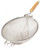 Omcan USA 81002 10.5" Dia. Flat Wood Handle Stainless Steel Strainer