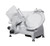 Omcan USA 39467 8" Dia. Die-Cast Aluminum Electric Manual Feed Meat Slicer - 110 Volts