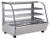 Omcan USA 47455 5.65 Cu. Ft. Curved Glass Countertop Full Service Heated Display Case - 115 Volts