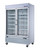 Omcan USA 52032 45 Cu. Ft. White Painted Steel Reach -In Display 2-Section Refrigerator - 110 Volts