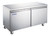 Omcan USA 59093 15 Cu. Ft. Stainless Steel 2-Section Reach-In Aurora Display Refrigerator - 115 Volts