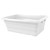 Omcan USA 81139 100 Lbs. White Rectangular High-Density Polyethylene Stackable Meat Lug and Tote Box