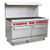 Omcan USA 46027 60" W Stainless Steel Front and Sides 2 Standard Ovens Natural Gas Commercial Range - 362,000 BTU