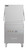 Omcan USA 49127 28.38" W x 56.88" H Stainless Steel Upright Kromo Dishwasher - 220-240 Volts