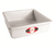 Fat Daddio's PSQ-662 39.9 Oz. Aluminum 14 Gauge Square Solid Bottom Cake Pans