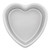 Fat Daddio's PHT-83 8" W x 3" D Anodized Aluminum Heart Shape Pan