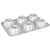 Fat Daddio's MFN-FMC 6.25 Oz. Aluminum 18 Gauge 6 Compartment Mini Cake Pan