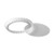 Fat Daddio's PFT-8 8" W x 0.98" D Anodized Aluminum Removable Bottom Fat Daddio's - Fluted Tart Pan