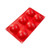Fat Daddio's SMF-002 1.33 Oz. Silicone 6-Compartment Hemisphere Baking Molds