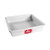 Fat Daddio's PSQ-992 89.77 Oz. Aluminum 14 Gauge Square Solid Bottom Cake Pans
