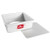 Fat Daddio's PSQCC-883 106.24 Oz. Aluminum Square 14 Gauge Removable Bottom Cake Pan