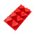 Fat Daddio's SMF-040 1.33 Oz. Silicone 8-Compartment Heart Baking Molds