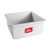 Fat Daddio's PSQ-884 141.85 Oz. Aluminum 14 Gauge Square Solid Bottom Cake Pans