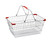 Omcan USA 13022 50 Lbs. Chrome Shopping Hand Basket