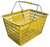 Omcan USA 13027 50 Lbs. Yellow Shopping Hand Basket