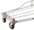 Omcan USA 18308 110 Lbs. Capacity Red Plastic Handle Child Seat Shopping Cart