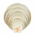 Thunder Group 1806 6" Dia. Gold Orchid Melamine Round Plate