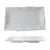 Thunder Group 24120WT 11.25" x 7.25" White Rectangular Melamine Classic Plate