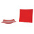 Thunder Group 24012PR 12.38" x 12.38" Pure Red Square Melamine Classic Plate
