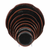 Thunder Group 1816TM 16" Dia. Melamine Tenmoku Lotus Plate