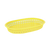 Thunder Group PLBK1034Y 10.75" Dia. Yellow Polypropylene Oblong Fast Food Basket
