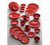Thunder Group CR212PR 12" W x 9" D Pure Red Melamine Oval Platter