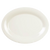 Thunder Group CR212V 12" W x 9" D Ivory Melamine Oval Platter