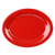Thunder Group CR213PR 13.5" W x 10.5" D Pure Red Melamine Oval Platter