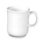 Thunder Group ML901I 8 Oz. NuStone Ivory Melamine with Handle Bulbous Mug