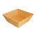 Thunder Group PLBN1313T 4.5" H x 13" W x 13" D Natural Tan Polypropylene Handwoven Square Basket