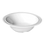 Thunder Group NS307W 12 Oz. Melamine NuStone White Soup or Cereal Bowl