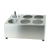 Thunder Group SLFC006 Stainless Steel Countertop 6 Holes flatware Cylinder Holder