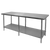 Thunder Group SLWT43084F 84" W x 30" D Galvanized Base 18 Gauge Work Table