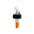 Thunder Group PLPR050C 0.5 Oz. Orange Tail Clear Spout SAN (Plastic) Liquor Pourer
