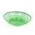 Thunder Group PLBK008G 8" Dia. Green Polypropylene Round Fast Food Basket